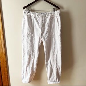 J. Crew Factory Drawstring Jeans Womens Size 32 White $118 BY903